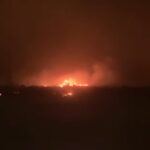 El incendio en la Isla Puente fue extinguido por la lluvia